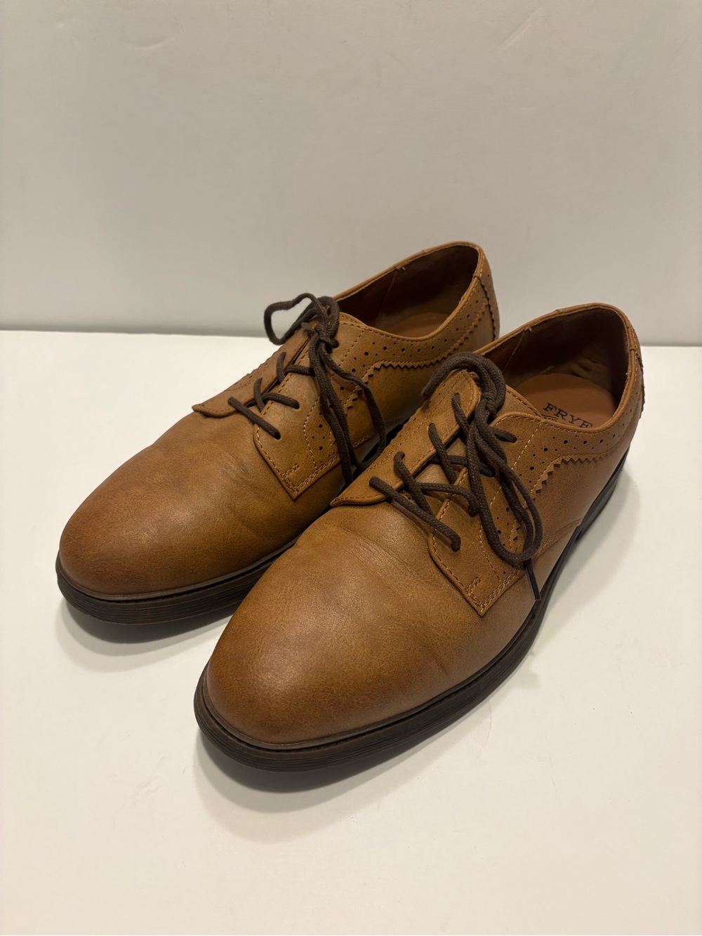 Frye and Co. Mens Grant 10M Lace Shoes Brown Dress Casual